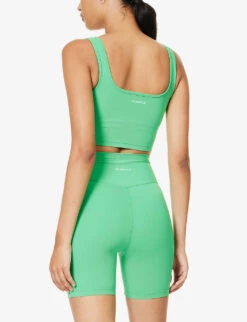 Ultimate Scoop-neck Stretch-woven Bra -Sweaty Betty Store R04153651 KELLYGREEN ALT03