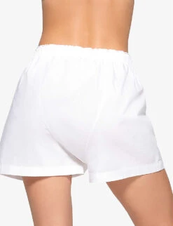 Skims Spa Relaxed-fit Cotton-poplin Pyjama Top -Sweaty Betty Store R04153806 SNOW ALT03