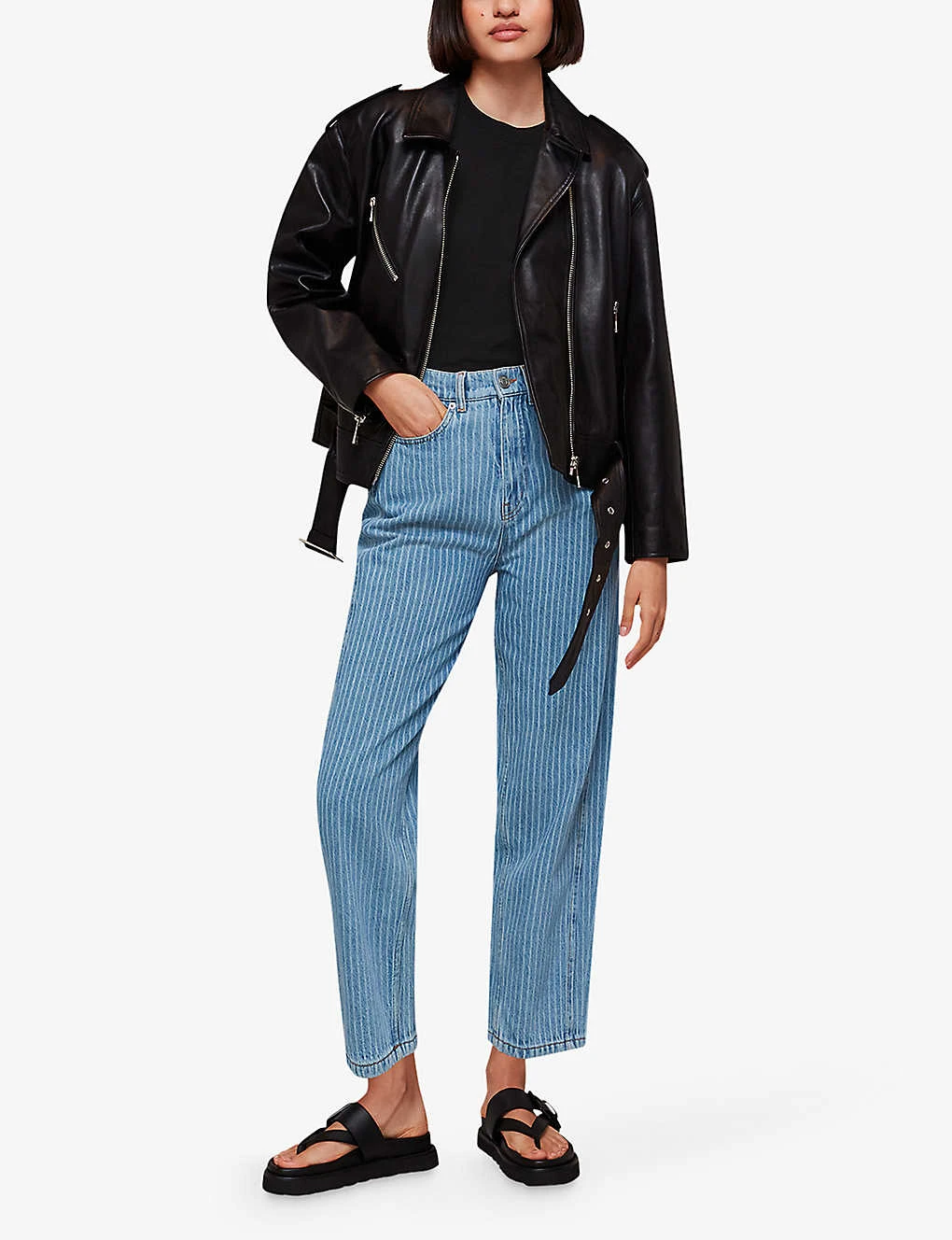 Whistles Frilled Cap-sleeved Cotton T-shirt 4 Whistles Frilled Cap-sleeved Cotton T-shirt - Image 2