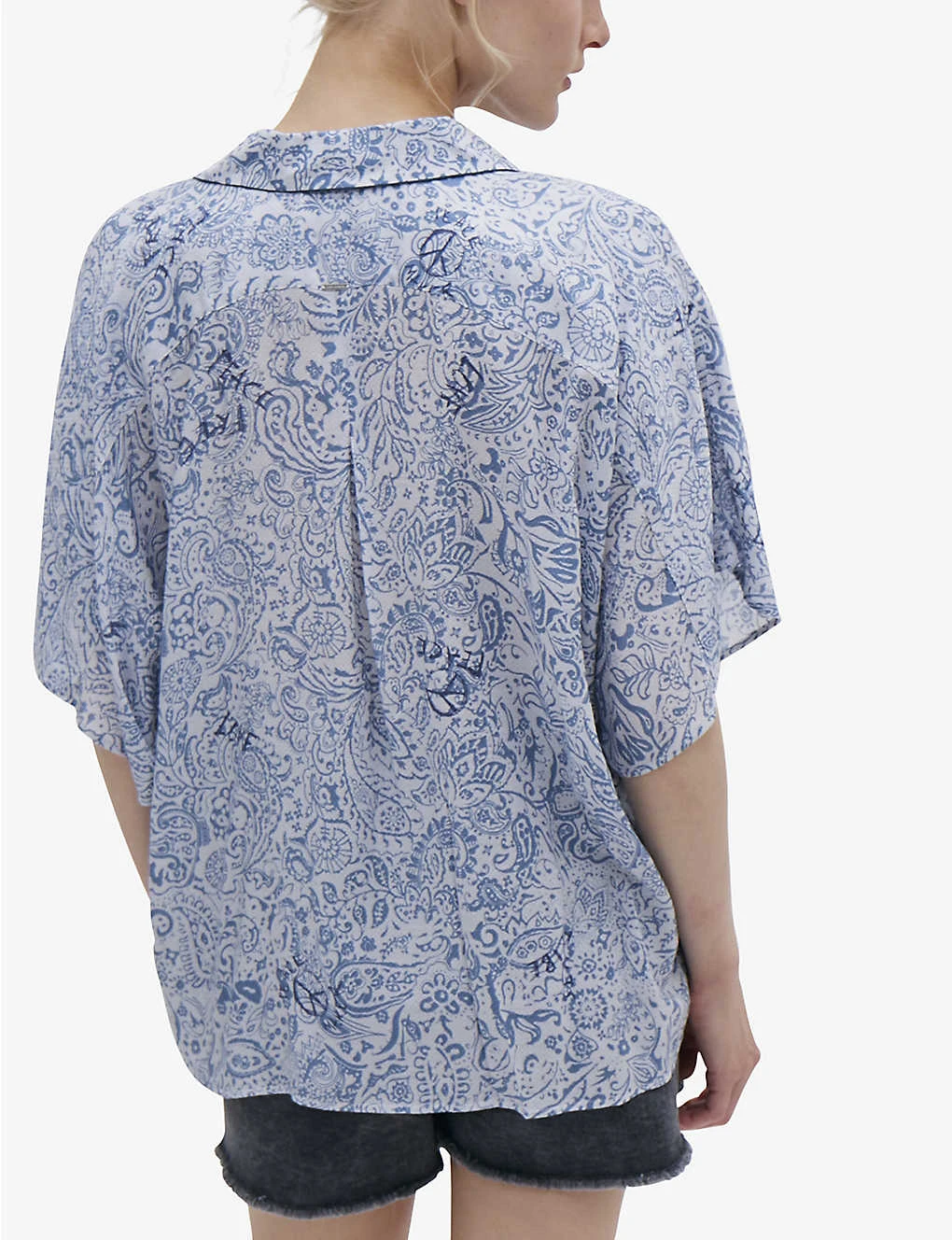 Ikks Paisley-patterned Relaxed-fit Woven Shirt 6 Ikks Paisley-patterned Relaxed-fit Woven Shirt - Image 4