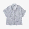 Ikks Paisley-patterned Relaxed-fit Woven Shirt -Sweaty Betty Store R04156336 BLUEGREY M