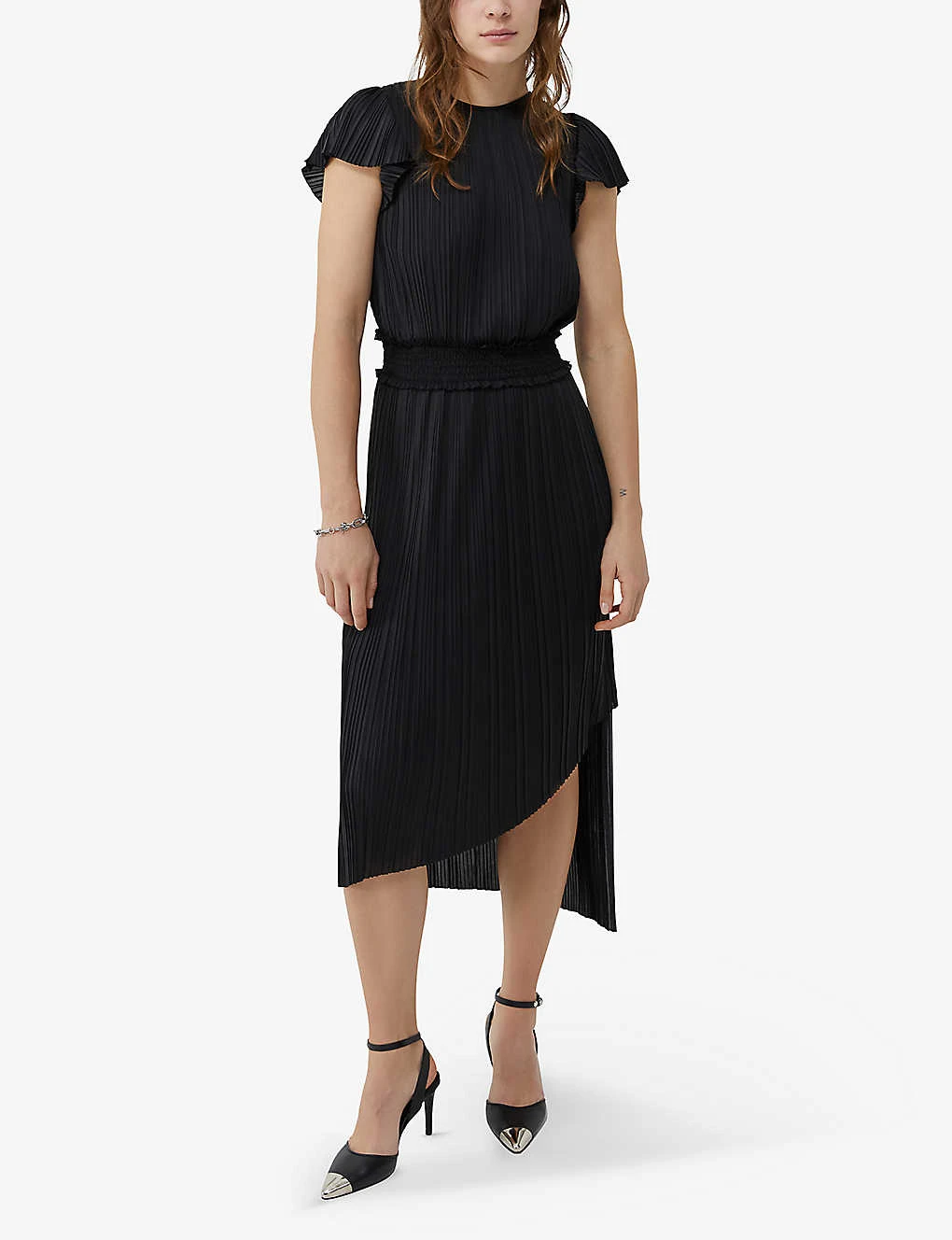 Ikks Pleated Recycled-polyester Midi Dress 4 Ikks Pleated Recycled-polyester Midi Dress - Image 2