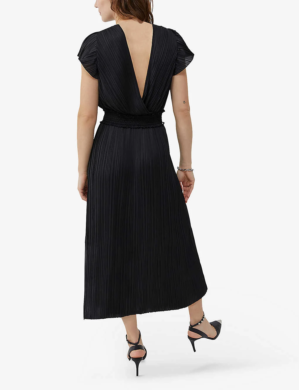 Ikks Pleated Recycled-polyester Midi Dress 6 Ikks Pleated Recycled-polyester Midi Dress - Image 4
