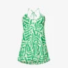 Faithfull The Brand Surrau Abstract-print Rayon Mini Dress -Sweaty Betty Store R04158856 TULLIPRINTGREEN M