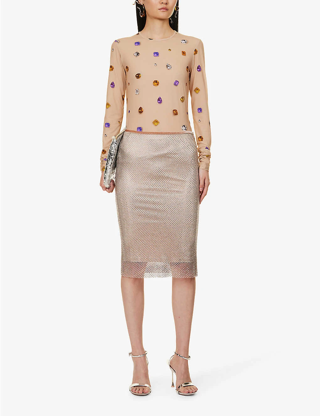 Sportmax Sovrana Gem-print Stretch-woven Top 4 Sportmax Sovrana Gem-print Stretch-woven Top - Image 2