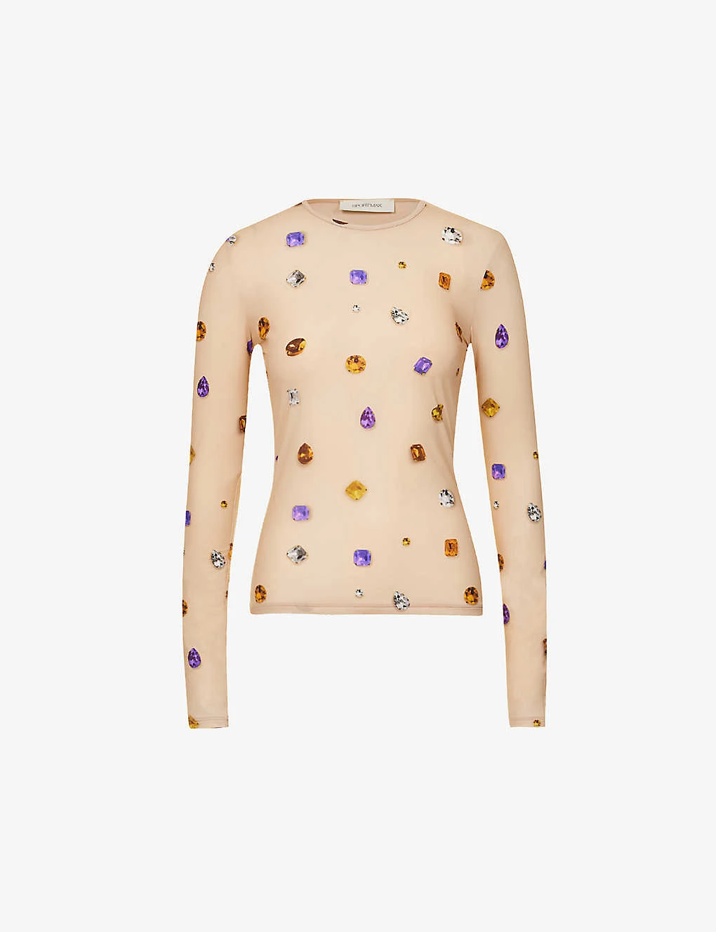 Sportmax Sovrana Gem-print Stretch-woven Top 3 Sportmax Sovrana Gem-print Stretch-woven Top