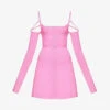 Samantha Cut-out Knitted Mini Dress -Sweaty Betty Store R04158898 PINK M