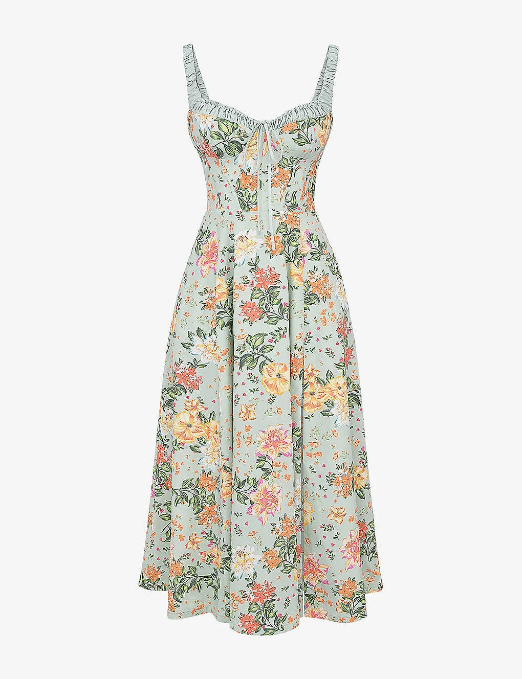 Sabrina Floral-print Cotton-blend Midi Dress 3 Sabrina Floral-print Cotton-blend Midi Dress