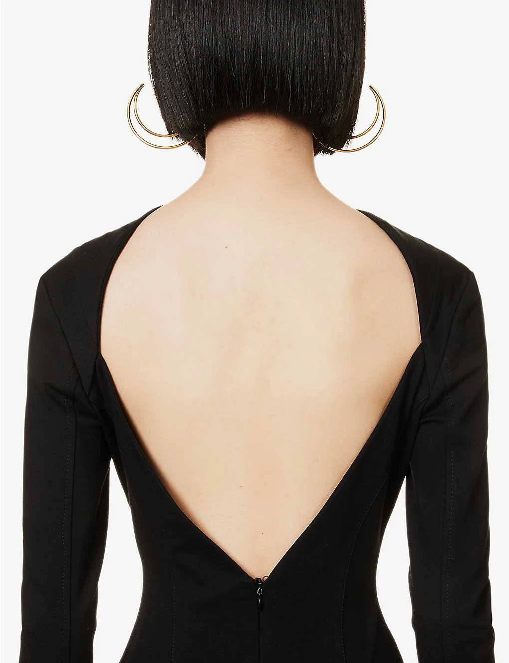 Open-back Slim-fit Woven Mini Dress 8 Open-back Slim-fit Woven Mini Dress - Image 6