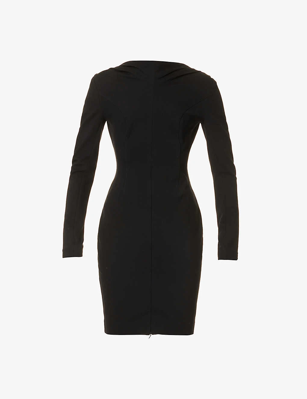 Open-back Slim-fit Woven Mini Dress 3 Open-back Slim-fit Woven Mini Dress