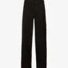BEC + BRIDGE Natice Wide-leg Mid-rise Cotton Trousers 1 BEC + BRIDGE Natice Wide-leg Mid-rise Cotton Trousers -Sweaty Betty Store R04161129 BLACK M