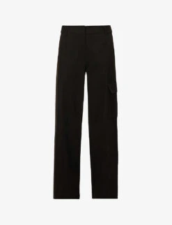 BEC + BRIDGE Natice Wide-leg Mid-rise Cotton Trousers