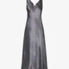 Max Mara Talete Sleeveless Woven Midi Dress 2 Max Mara Talete Sleeveless Woven Midi Dress -Sweaty Betty Store R04161472 DARKGREY M