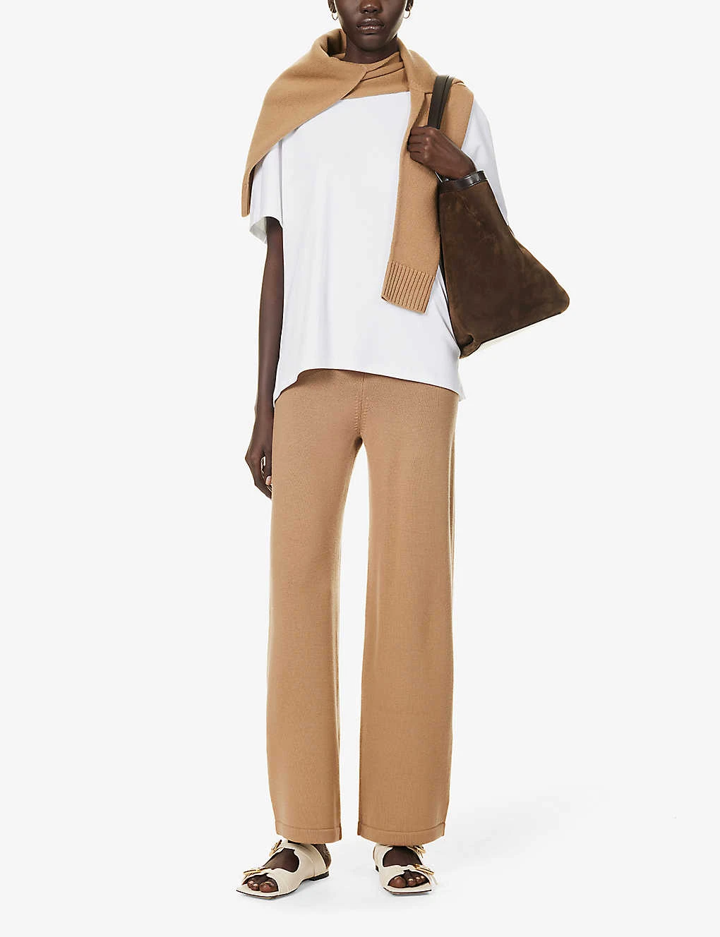 Max Mara Visone Wide-leg Wool Knitted Trousers 4 Max Mara Visone Wide-leg Wool Knitted Trousers - Image 2