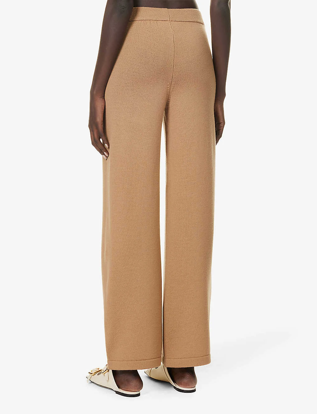 Max Mara Visone Wide-leg Wool Knitted Trousers 6 Max Mara Visone Wide-leg Wool Knitted Trousers - Image 4
