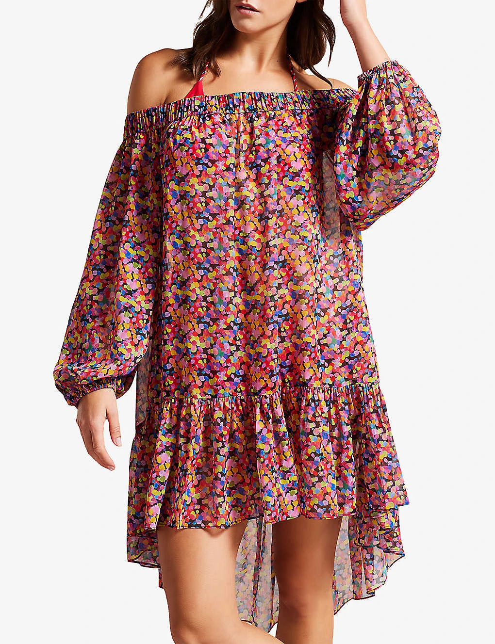 Ted Baker Danaee Graphic-print Woven Mini Dress 5 Ted Baker Danaee Graphic-print Woven Mini Dress - Image 3
