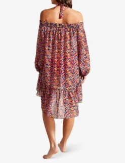 Ted Baker Danaee Graphic-print Woven Mini Dress 9 Ted Baker Danaee Graphic-print Woven Mini Dress -Sweaty Betty Store R04162206 BLACK ALT03