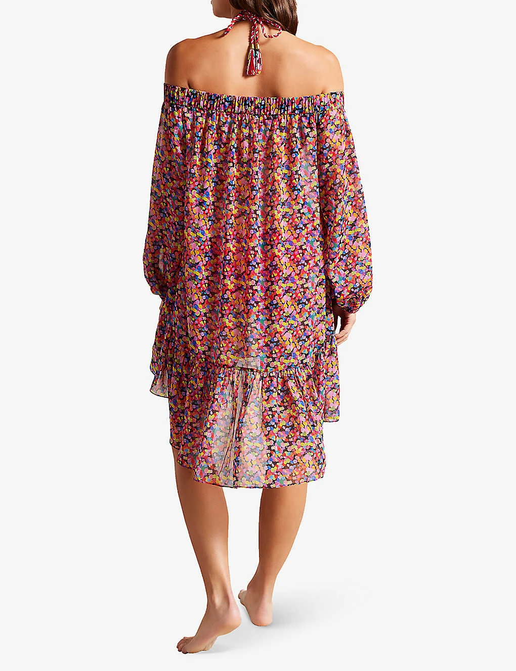 Ted Baker Danaee Graphic-print Woven Mini Dress 6 Ted Baker Danaee Graphic-print Woven Mini Dress - Image 4