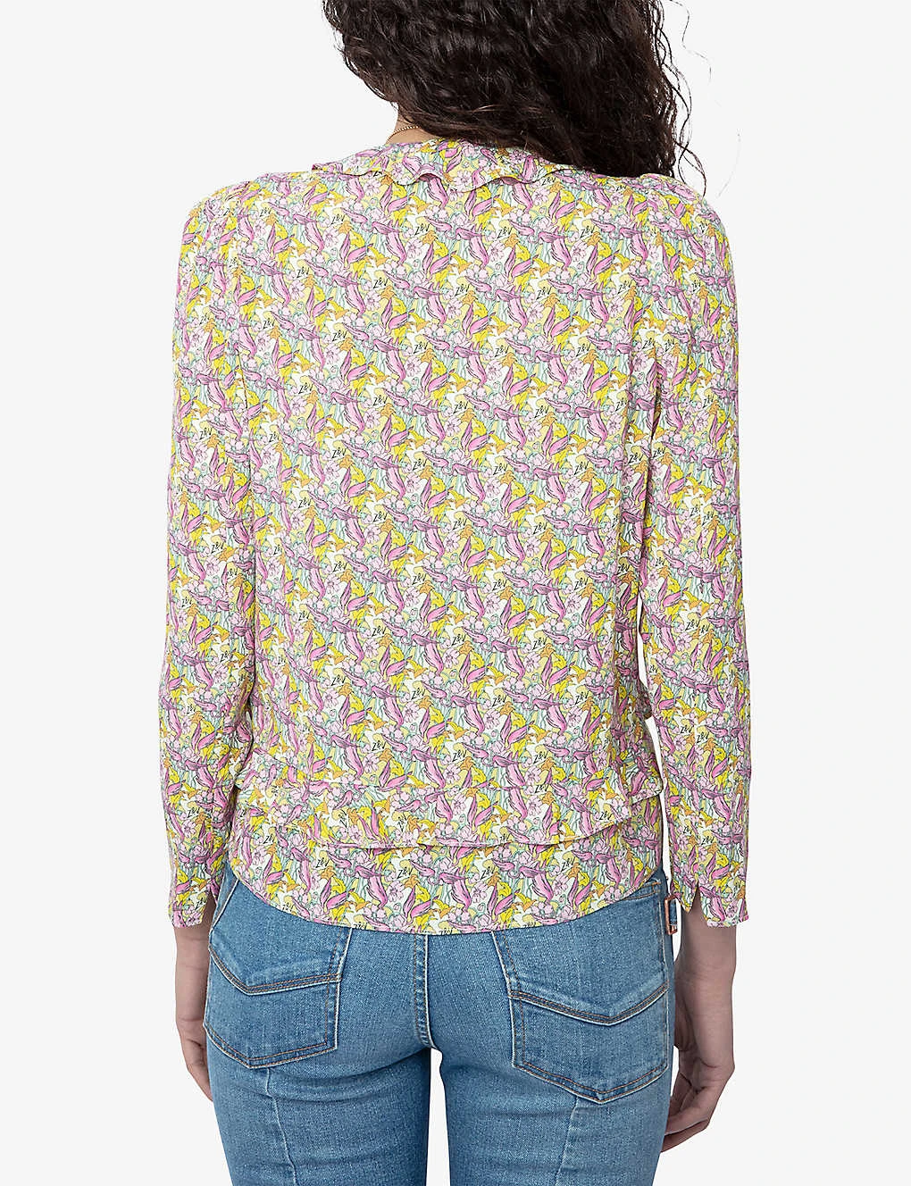 Zadig & Voltaire Tresse Graphic-print Woven Blouse 6 Zadig & Voltaire Tresse Graphic-print Woven Blouse - Image 4