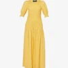 ME AND EM Puff-sleeve Flared-hem Cotton Maxi Dress 1 ME AND EM Puff-sleeve Flared-hem Cotton Maxi Dress -Sweaty Betty Store R04165504 SUPERLEMON M