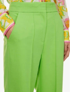 ME AND EM Flared-leg Mid-rise Stretch-woven Trousers -Sweaty Betty Store R04165518 BRIGHTFERN ALT05