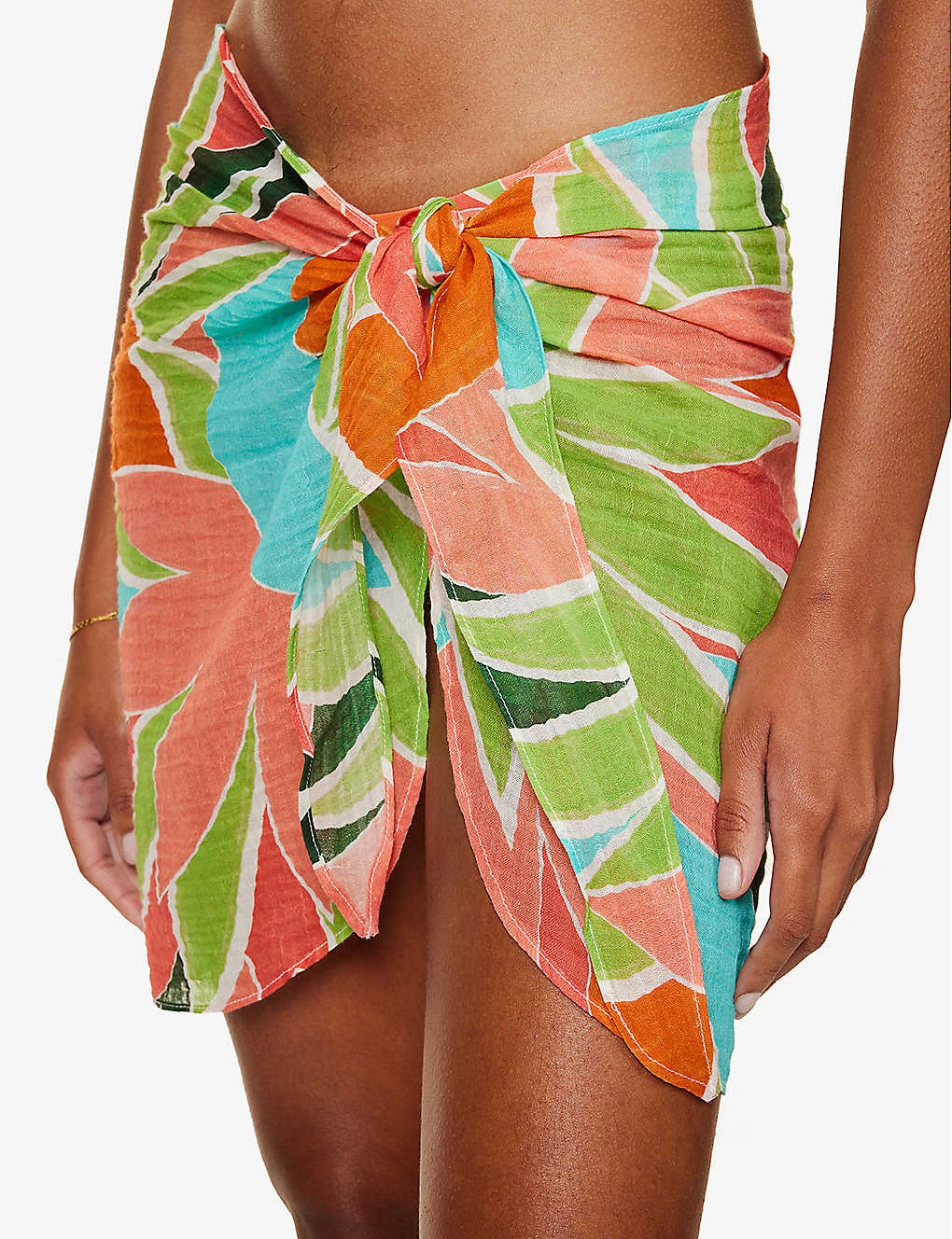 South Beach Abstract-print Linen Sarong 7 South Beach Abstract-print Linen Sarong - Image 5