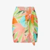 South Beach Abstract-print Linen Sarong 1 South Beach Abstract-print Linen Sarong -Sweaty Betty Store R04165721 BIRDOFPARADISECRINKLE M