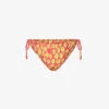 It's Now Cool Sancho Floral-print Recycled Polyester-blend Bikini Bottoms -Sweaty Betty Store R04165817 SANCHO M