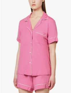 Eberjey Gisele Stretch-jersey Pyjama Set -Sweaty Betty Store R04166198 ITALIANROSEIVORY ALT02