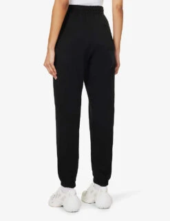Branded Drawstring-waist Organic-cotton Jogging Bottoms 10 Branded Drawstring-waist Organic-cotton Jogging Bottoms -Sweaty Betty Store R04166488 BLACK ALT03