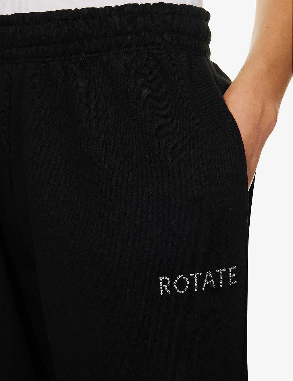 Branded Drawstring-waist Organic-cotton Jogging Bottoms 7 Branded Drawstring-waist Organic-cotton Jogging Bottoms - Image 5
