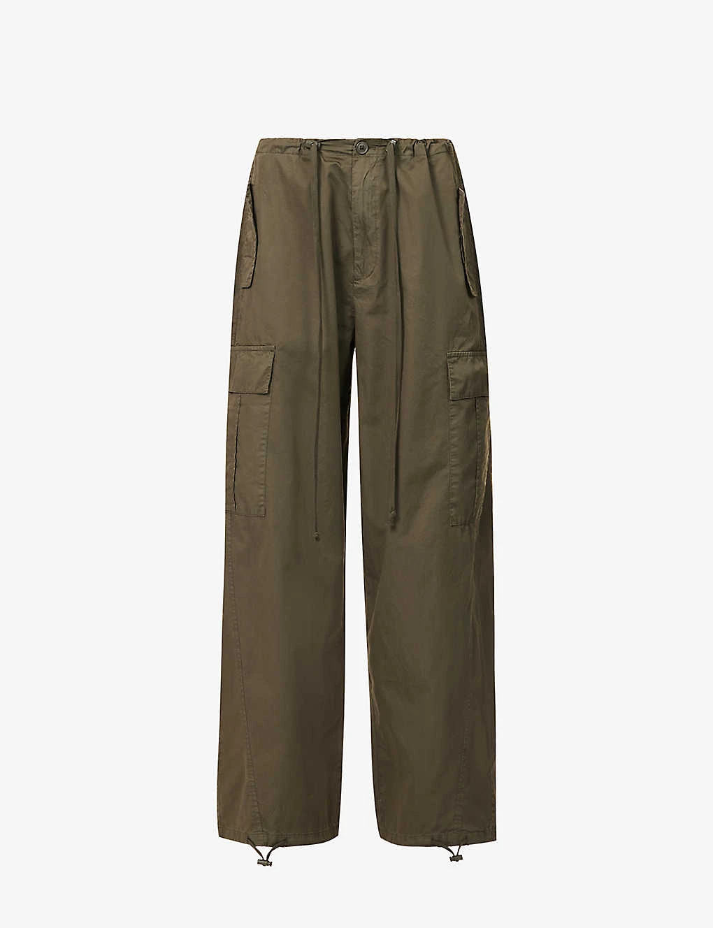 GOOD AMERICAN Parachute Wide-leg Drawstring-hem Cotton Trousers 3 GOOD AMERICAN Parachute Wide-leg Drawstring-hem Cotton Trousers