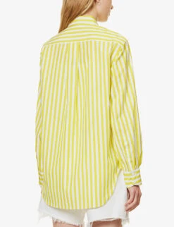 Rag & Bone Maxine Striped Cotton-poplin Shirt 10 Rag & Bone Maxine Striped Cotton-poplin Shirt -Sweaty Betty Store R04166648 FRSHLMSTRP ALT03