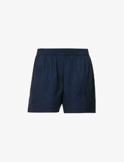 Rag & Bone Paisley-embroidered Cotton-poplin Shorts