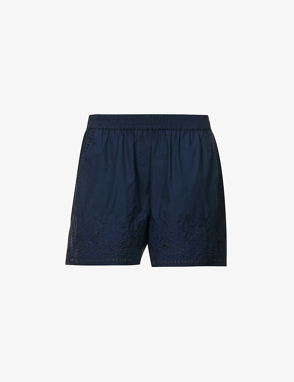 Rag & Bone Paisley-embroidered Cotton-poplin Shorts 3 Rag & Bone Paisley-embroidered Cotton-poplin Shorts