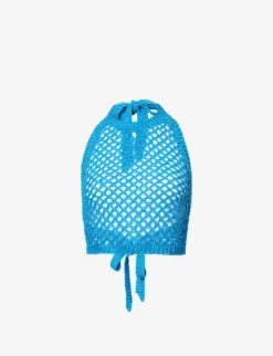 Napoli Cropped Cotton-blend Top