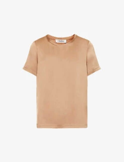 Rebecca Regular-fit Satin T-shirt