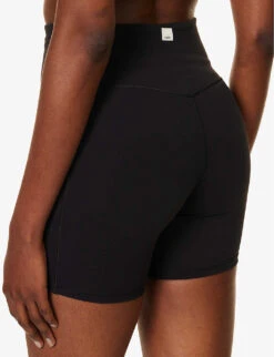 Vuori Studio High-rise Stretch-woven Shorts 11 Vuori Studio High-rise Stretch-woven Shorts -Sweaty Betty Store R04167663 BLACK ALT04