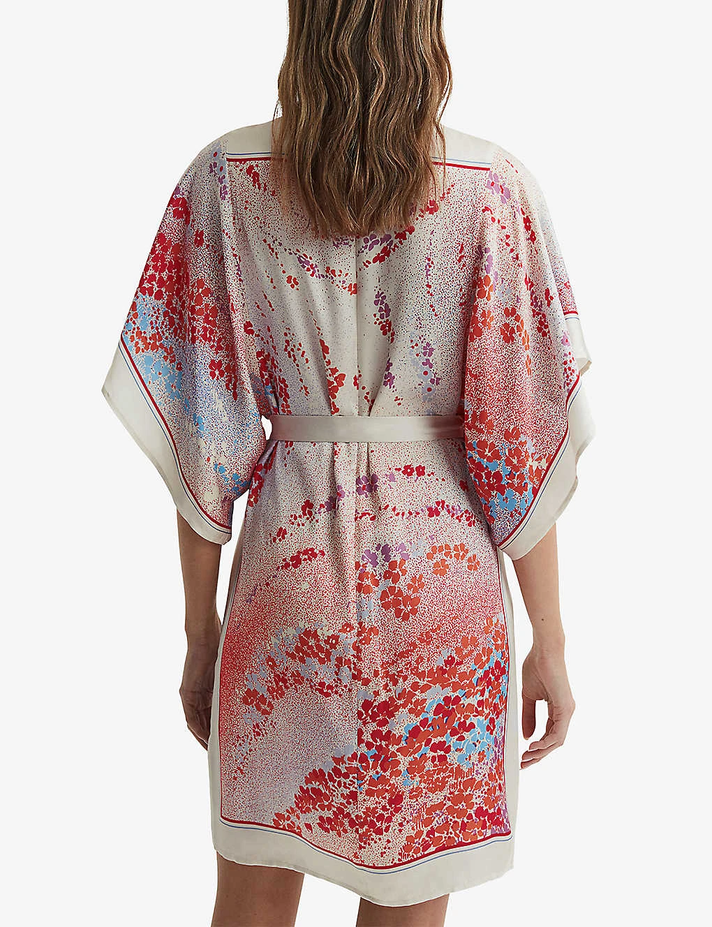 Reiss Leea Scarf-print Short-sleeve Woven Mini Dress 6 Reiss Leea Scarf-print Short-sleeve Woven Mini Dress - Image 4