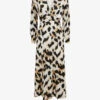 Reiss Marie Animal-print Woven Midi Dress -Sweaty Betty Store R04169041 BLACKWHITE M