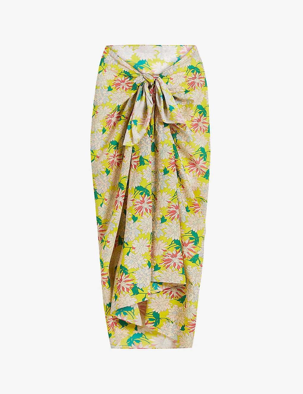 Ted Baker Denisy Beach Floral-print Cotton Sarong And Scrunchy Set 4 Ted Baker Denisy Beach Floral-print Cotton Sarong And Scrunchy Set - Image 2