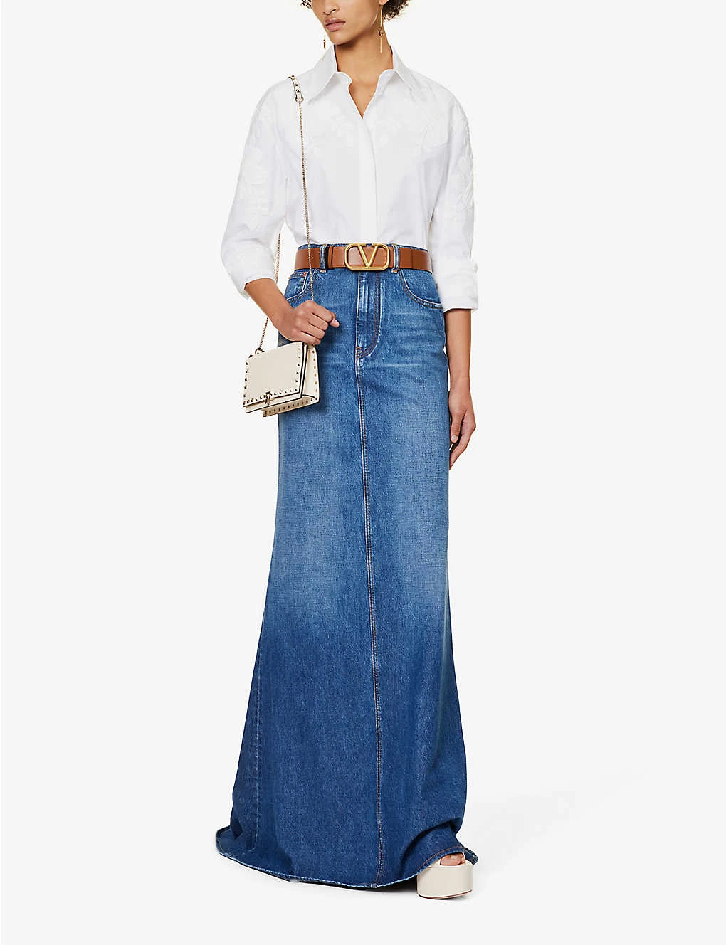 Valentino Floral-embroidered Regular-fit Cotton Shirt 4 Valentino Floral-embroidered Regular-fit Cotton Shirt - Image 2