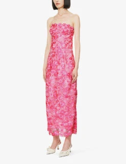Floral-embroidered Corseted Woven Midi Dress 9 Floral-embroidered Corseted Woven Midi Dress -Sweaty Betty Store R04169920 TAFFY ALT02