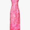 Floral-embroidered Corseted Woven Midi Dress 2 Floral-embroidered Corseted Woven Midi Dress -Sweaty Betty Store R04169920 TAFFY M