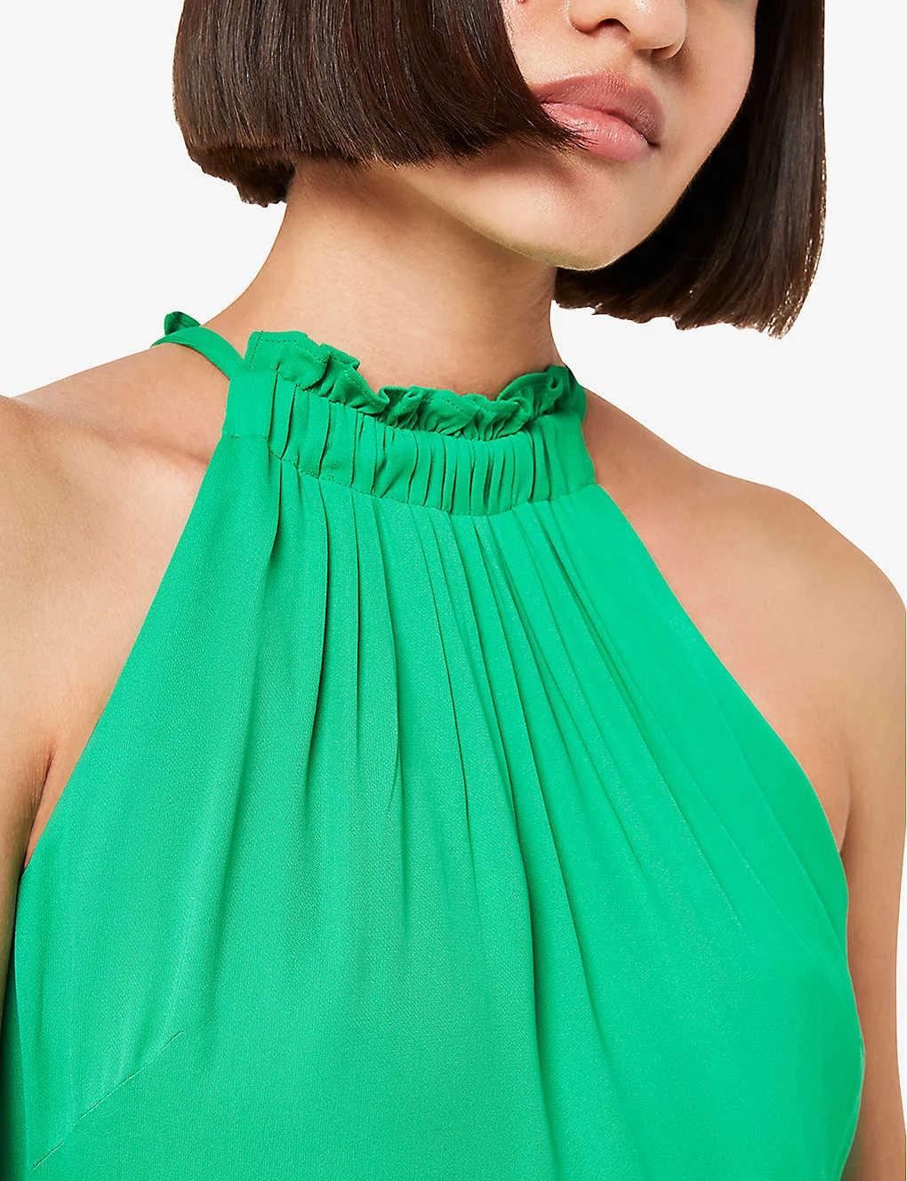 Whistles Eliza Halterneck Side-slit Woven Midi Dress 7 Whistles Eliza Halterneck Side-slit Woven Midi Dress - Image 5