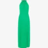 Whistles Eliza Halterneck Side-slit Woven Midi Dress 1 Whistles Eliza Halterneck Side-slit Woven Midi Dress -Sweaty Betty Store R04171133 GREEN M