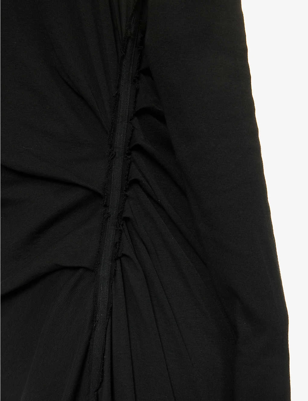 Exposed-shoulder Long-sleeved Cotton Maxi Dress 8 Exposed-shoulder Long-sleeved Cotton Maxi Dress - Image 6