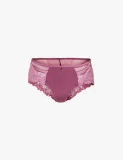 Chantelle Orangerie Floral-embroidered Stretch-woven Briefs