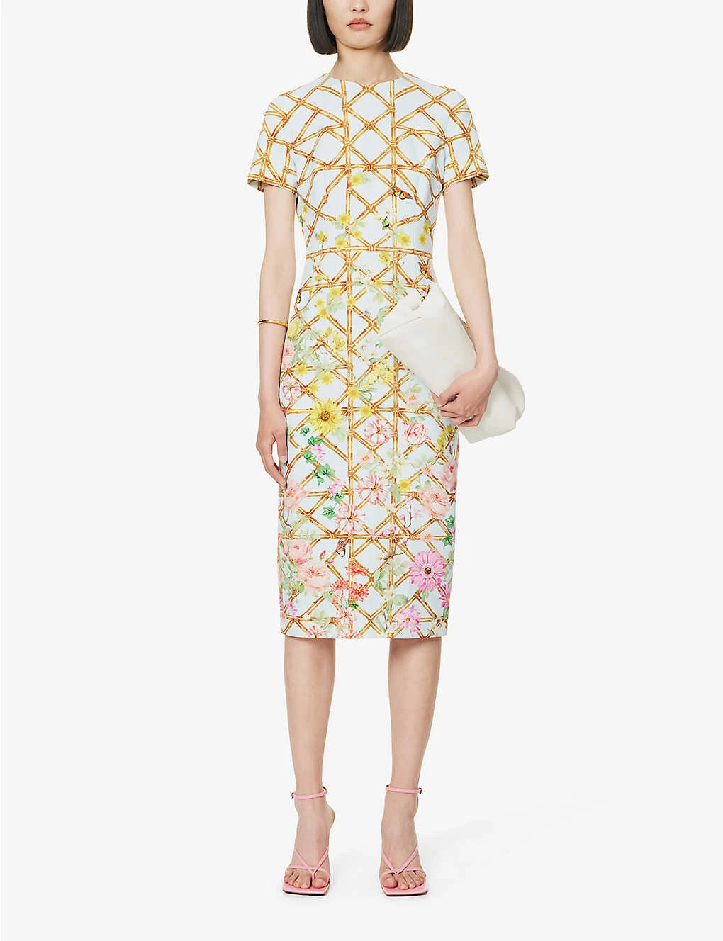 Naomi Graphic-print Stretch-woven Midi Dress 4 Naomi Graphic-print Stretch-woven Midi Dress - Image 2
