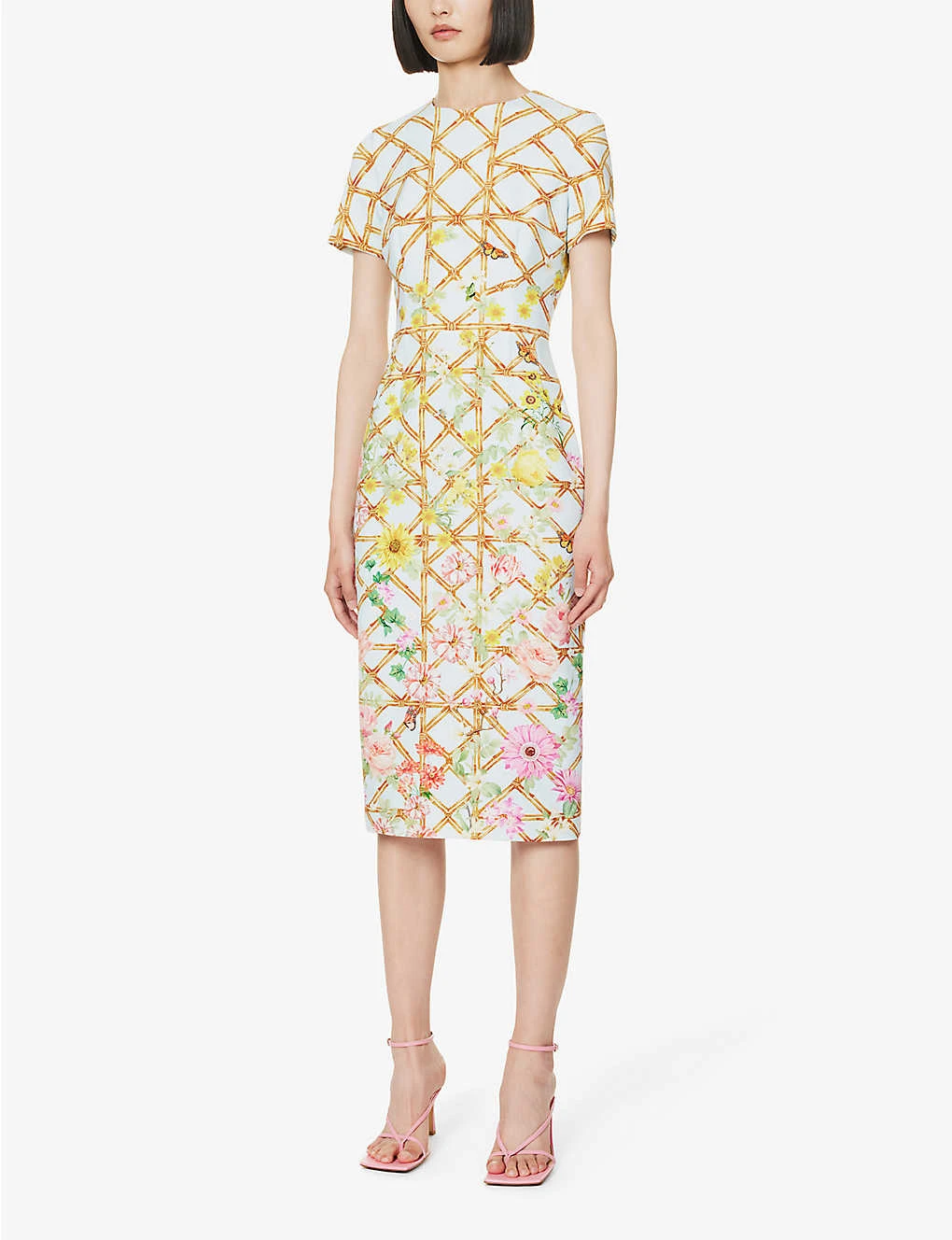 Naomi Graphic-print Stretch-woven Midi Dress 5 Naomi Graphic-print Stretch-woven Midi Dress - Image 3